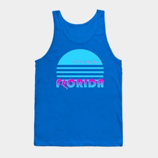 Vaporwave Florida Kanji Retro 80s 90s Tank Top